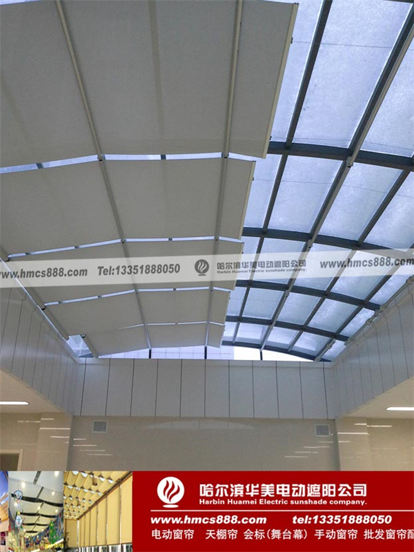 巴彦县人民医院电动天棚帘(图7)